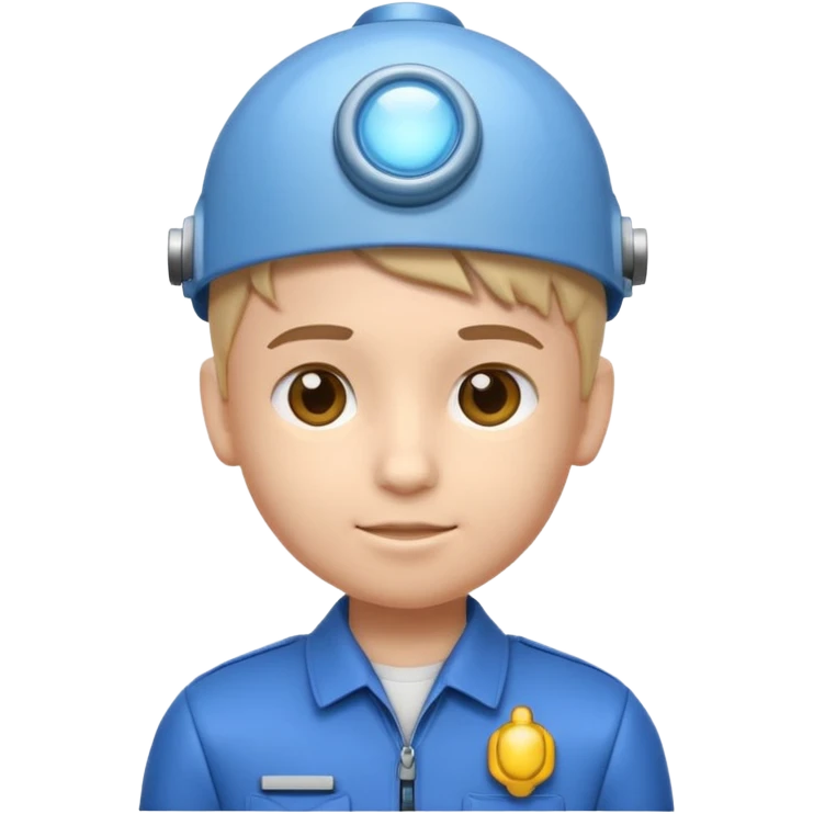 A 3D emoji with a Pixar style that the depicts a person who is learning to become a mechatronic as his highchool extended profile. He is a young boy in a highschool age. emoji