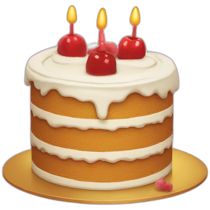 tarta de cumpleños emoji