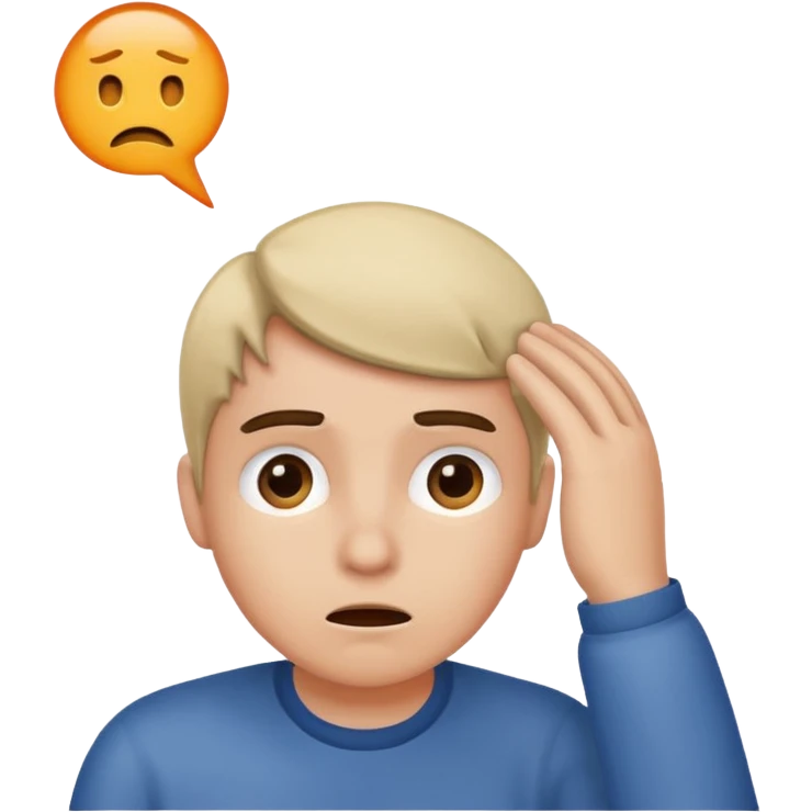 Head scratcher emoji