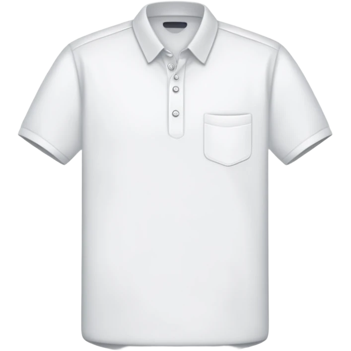 plain white short sleeve shirt emoji