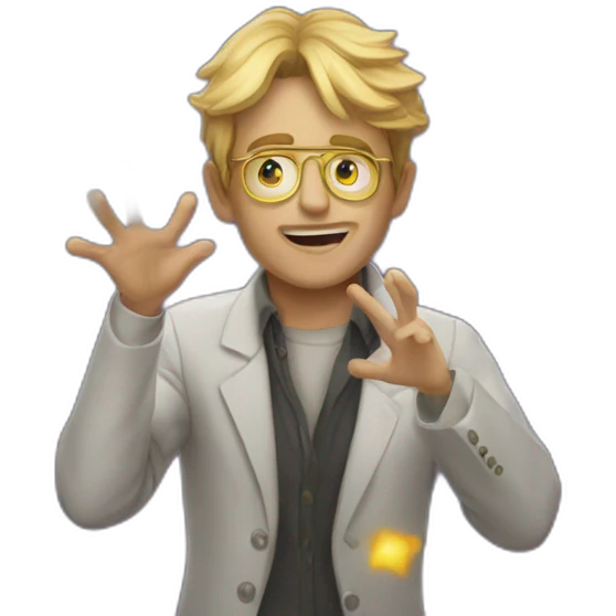 Telekinesis magic emoji