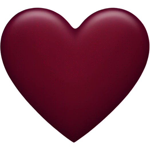 Burgundy heart emoji
