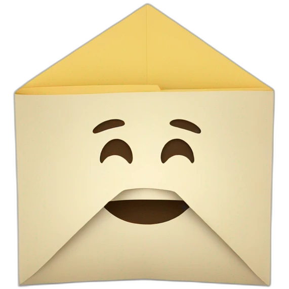 paper folded in half emoji