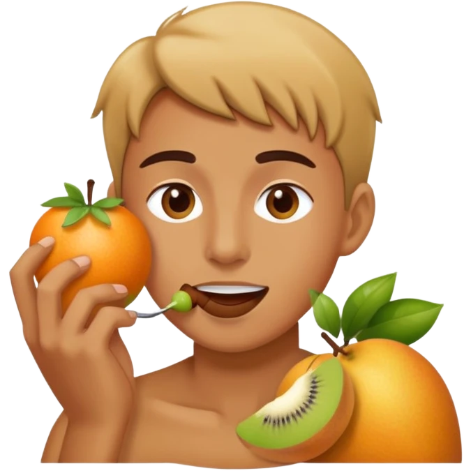 person eating fruit emoji