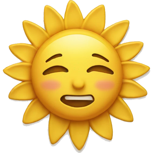 Gratitude sun emoji
