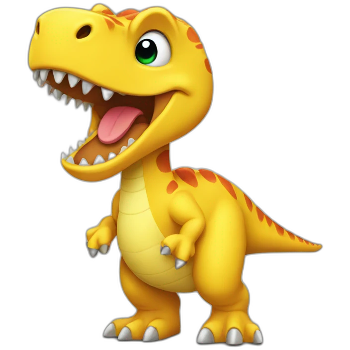 big yellow dinosaur emoji