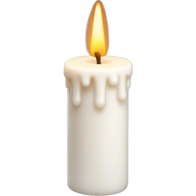 a white chime candle emoji