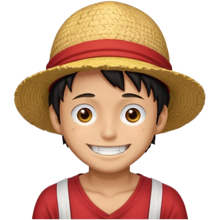 a man with Luffy hat emoji