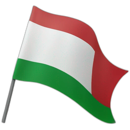 Italy flag on waving emoji