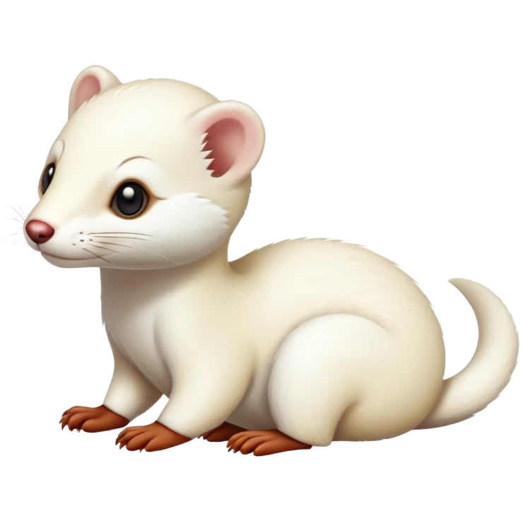 weasel white emoji