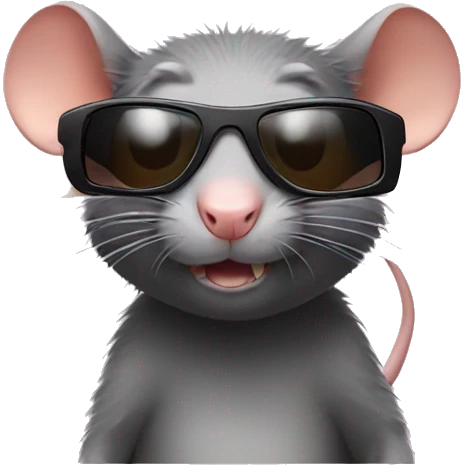 Rat with sunglasses emoji