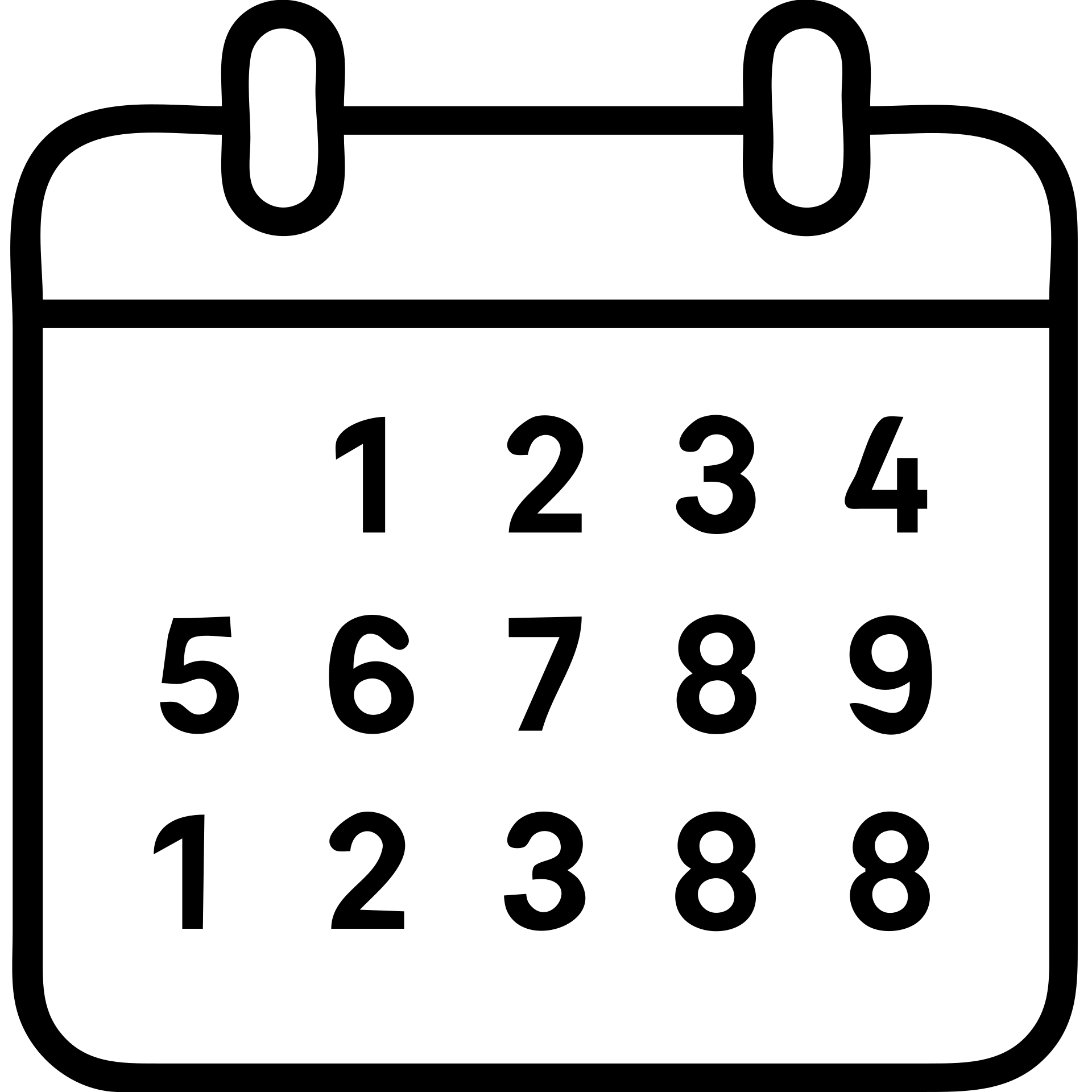 Simple calendar icon with date numbers visible emoji