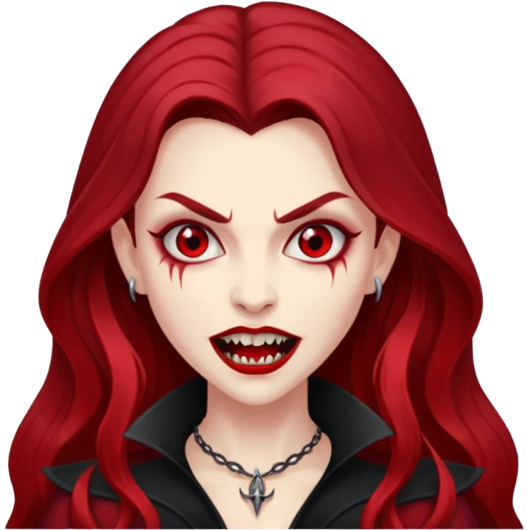 red women Vampire emoji
