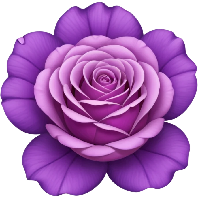 rose shape flower, no stem, now make it a purple emoji