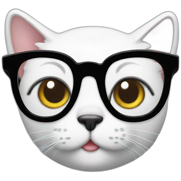 Cat with glasses emoji