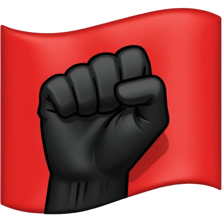 drapeau antifa emoji