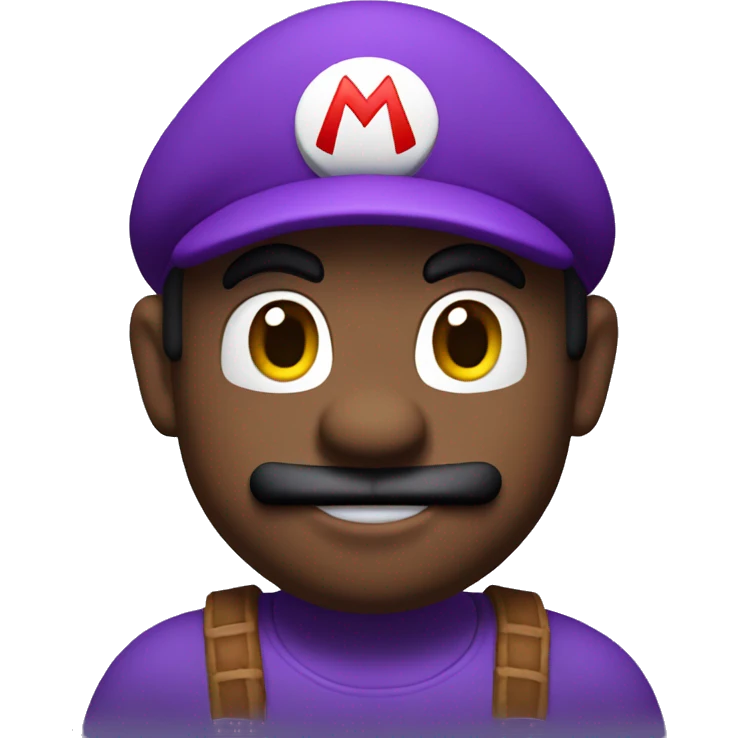 Mario in purple emoji