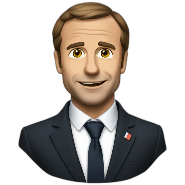 Macron qui rigole emoji
