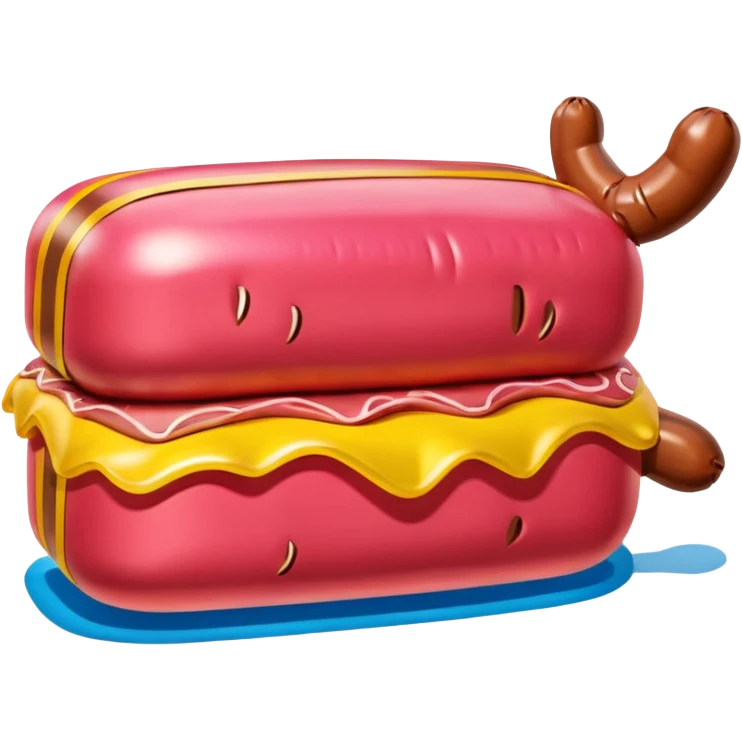  SPAM jeff koons style inflatable meat sculpture  emoji