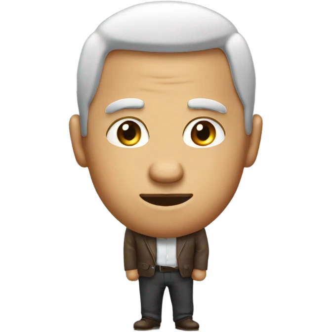 Man with a very big butt emoji
