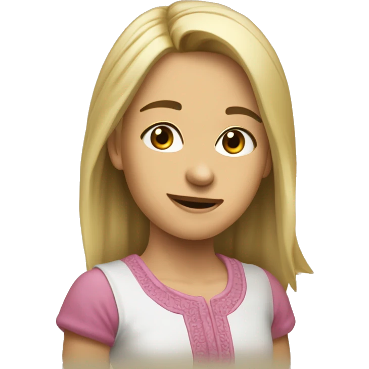 Девочка блондинка целуется с рыжим мальчиком  emoji