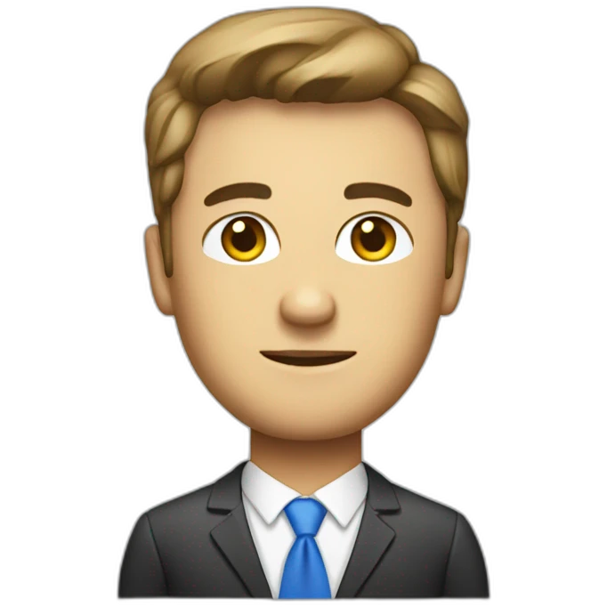 a pixelated ceo emoji
