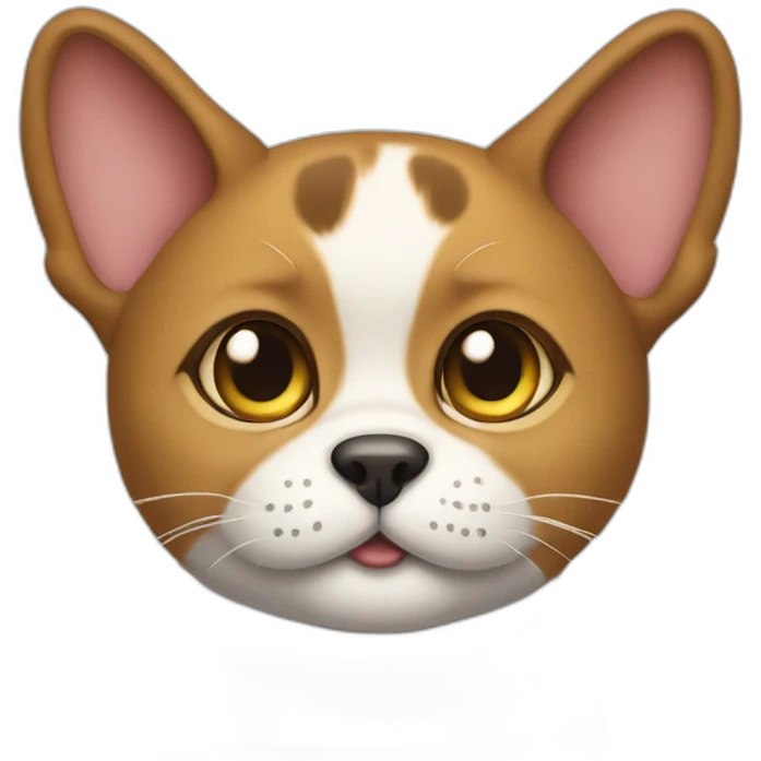 half cat half dog emoji