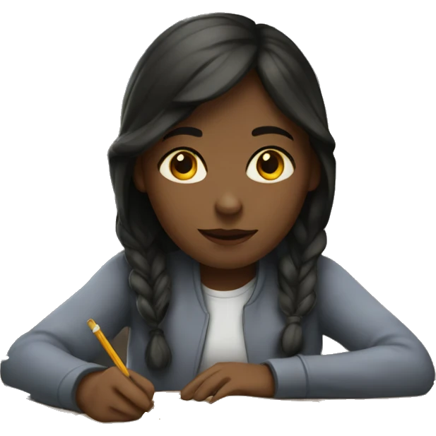 girl who study emoji