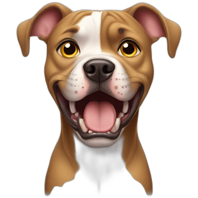Pitbul + scared kid emoji