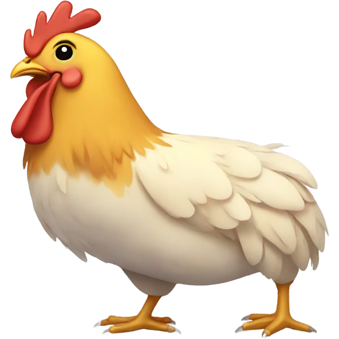 Sleepy chicken emoji