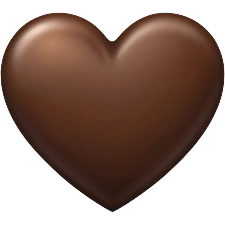 Dark brown heart  emoji