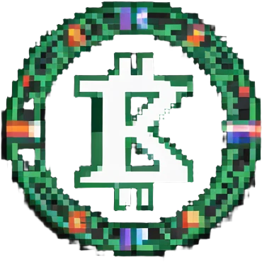 Kaspa crypto coin with K symbol emoji