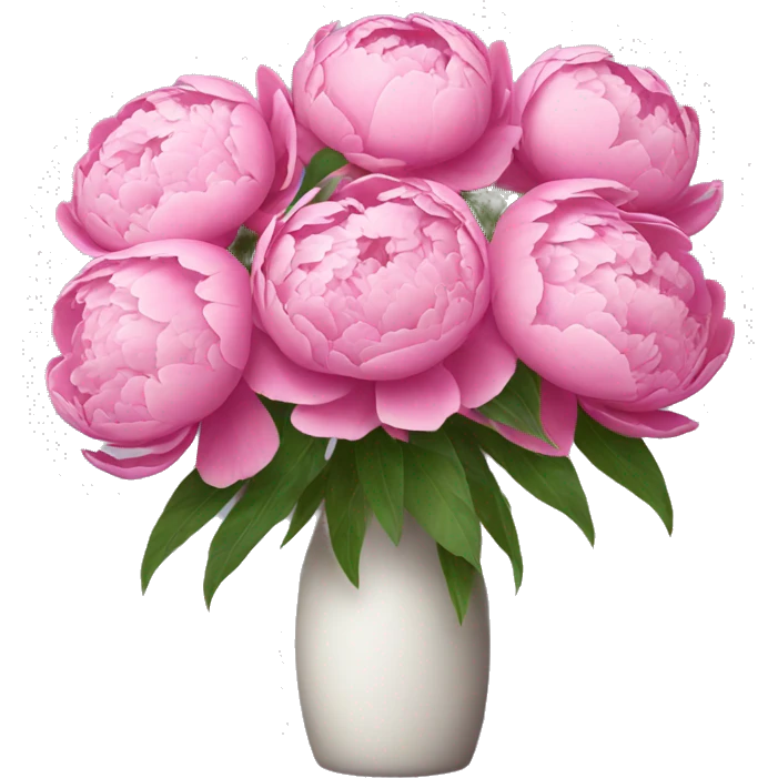 bouquet of peonies emoji