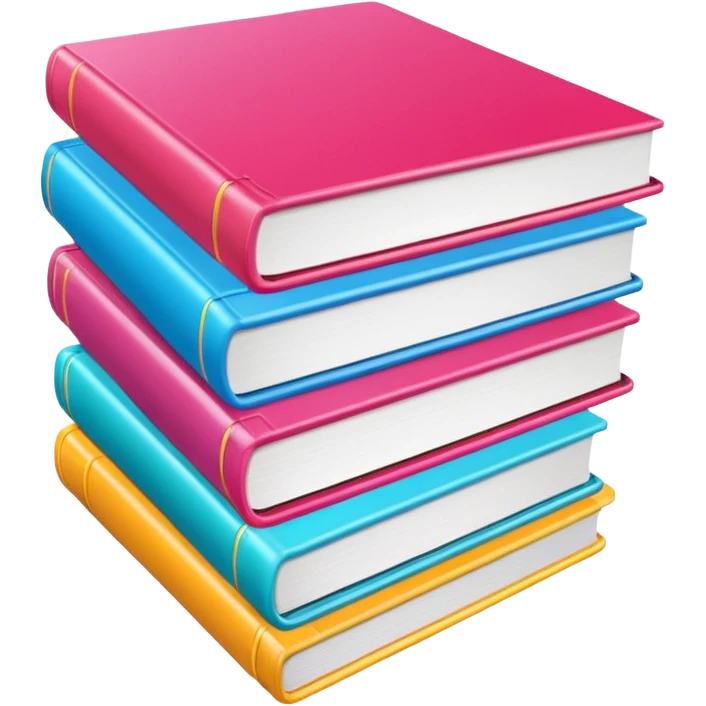 Modern books and magazines emoji