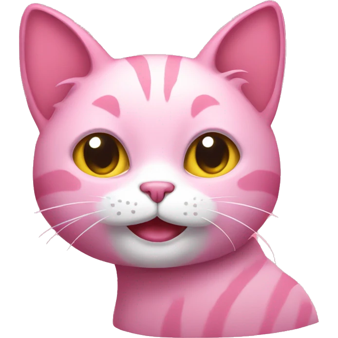 Pink cat emoji