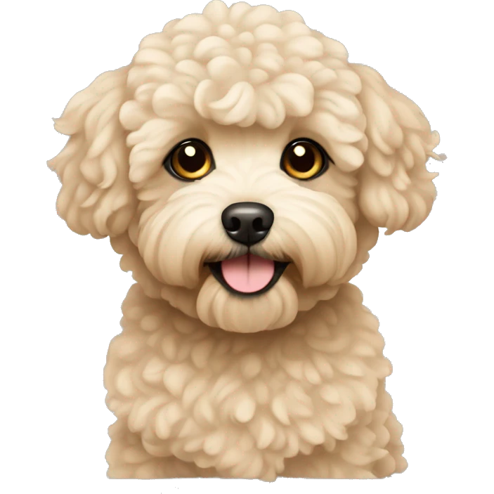 beige maltipoo emoji