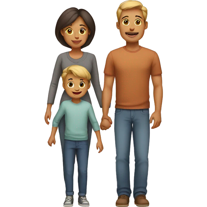 Family mother father son emoji