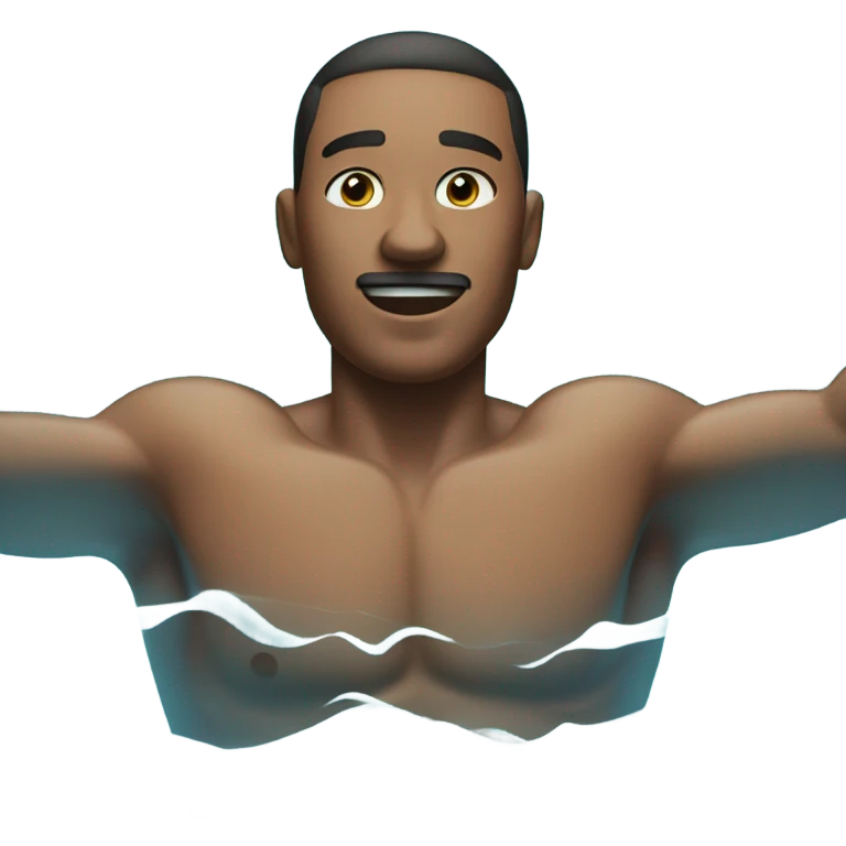 man swimming emoji