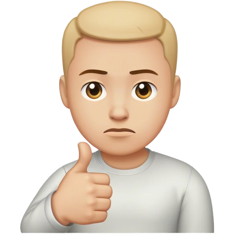 thumb down on side angle emoji