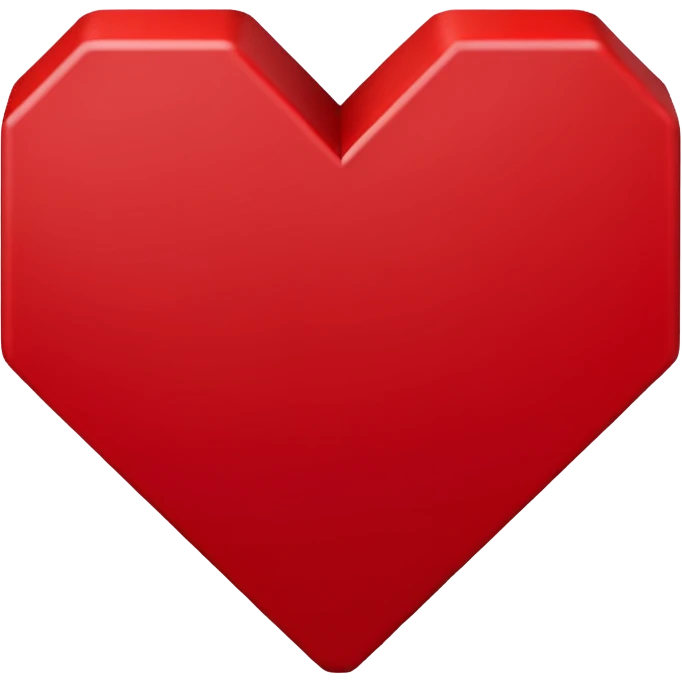 Coração pixelado emoji