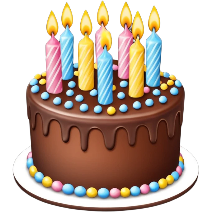 Happy birthday cake emoji