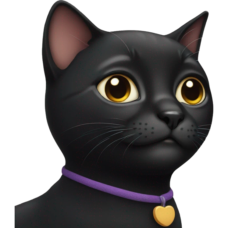 Cute black cat emoji