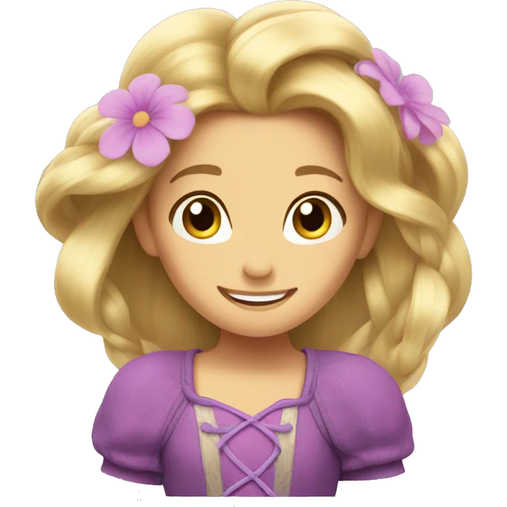 Rapunzel flower  emoji