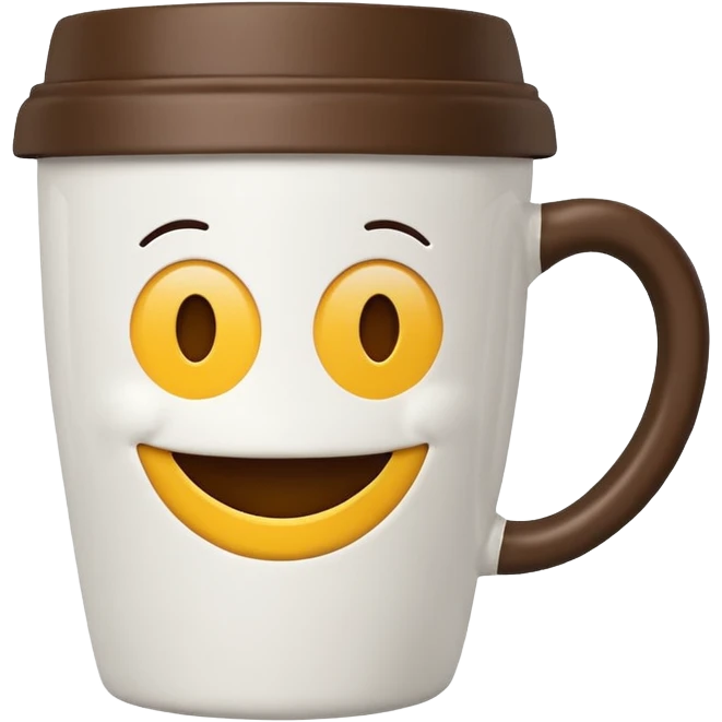 smiley coffee cup good morning emoji