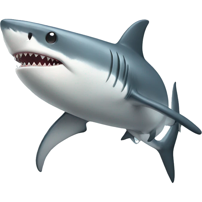 Shark with a bow emoji