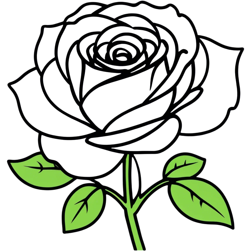 White rose emoji