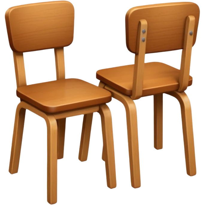 Wooden chairs emoji