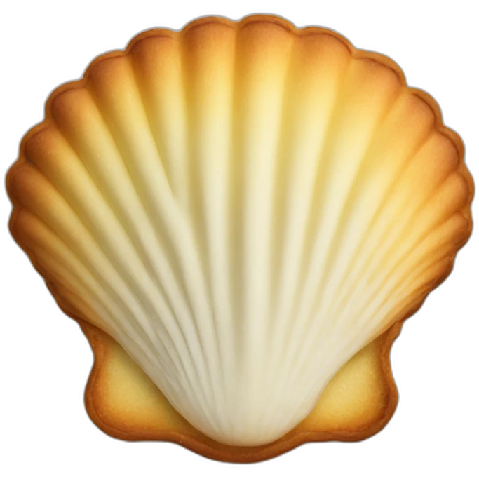 shell-shaped madeleine cake emoji