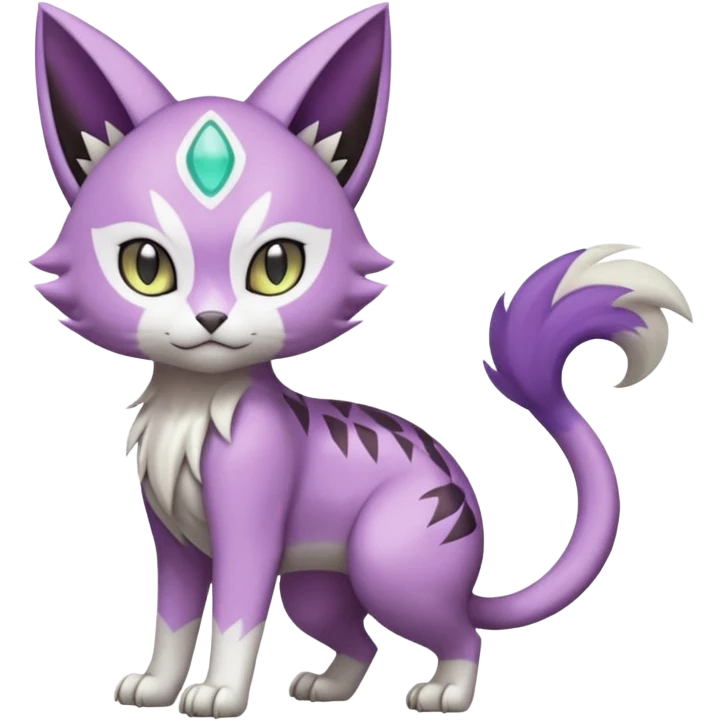 Meloetta-Purrloin-Gatomon-Trico-Pokémon-Digimon-Fakémon-fusion-hybrid-creature emoji