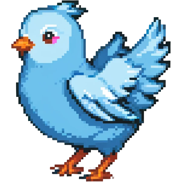 funny Twitter X icon with motion emoji